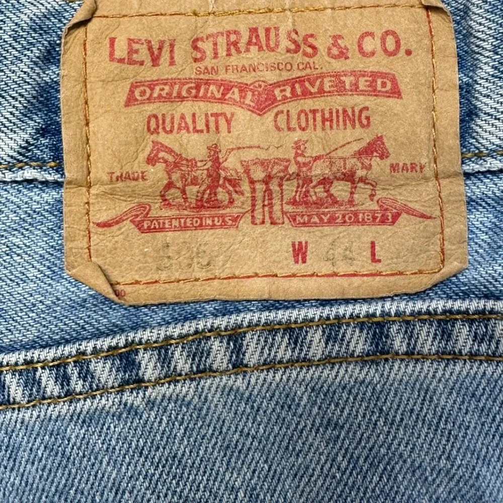 Levi's 505 Vintage Regular Fit Denim Shorts Mens 44 Blue Excellent Light‎ Wash